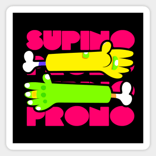 Prone and Supine ( Pink Edition ) Sticker